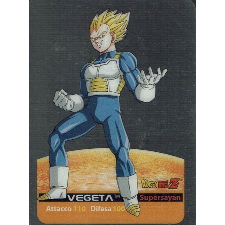 Lamincards Dragon Ball Z Edibas Serie X Metal Vegeta 34 Gd39