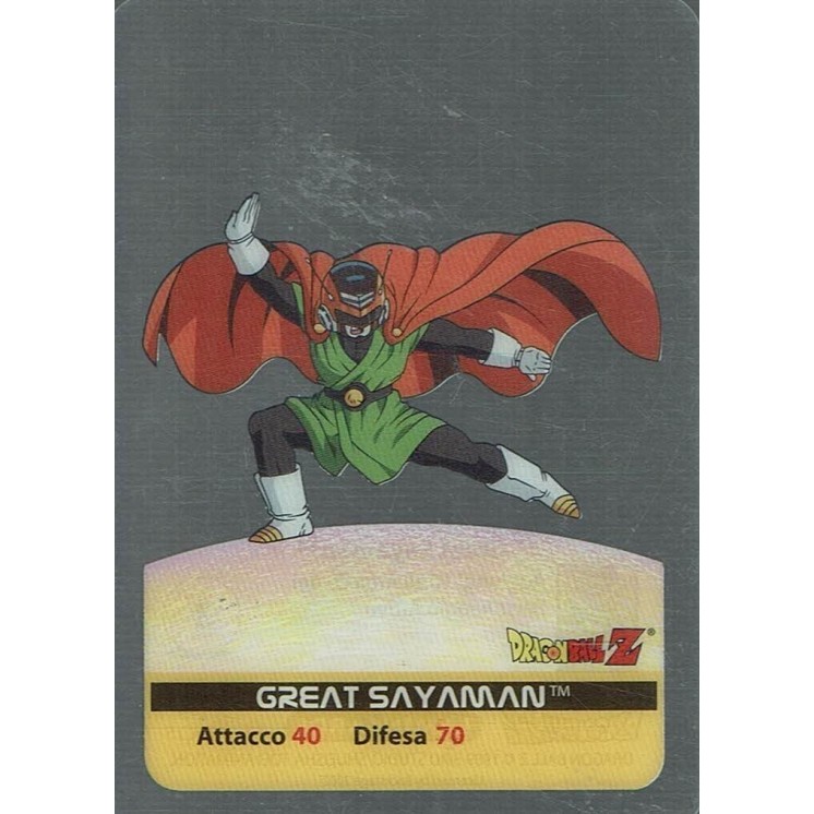 Lamincards Dragon Ball Z Edibas Serie Platino Great Sayaman 38 Gd34
