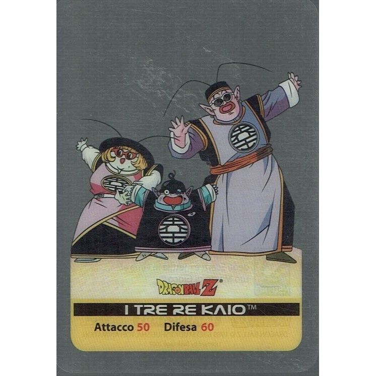 Lamincards Dragon Ball Z Edibas Serie Platino I tre Re Kaio 59 Gd34