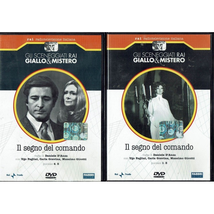 DVD Sceneggiati  giallo mistero : segno comando ep. 1/5 ITA usato ed. Fabbri B54
