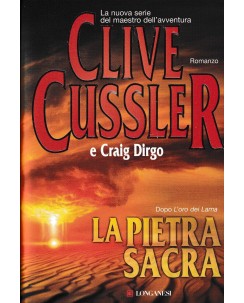 Clive Clussler : la pietra sacra CARTONATO ed. Longanesi A83