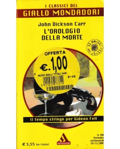 Classici Giallo Mondadori  988 J. Carr : orologio morte BROS. ed. Mondadori A96