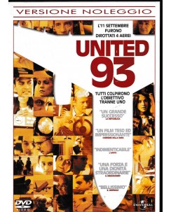 DVD United 93 versione noleggio ITA usato ed. Universal B34