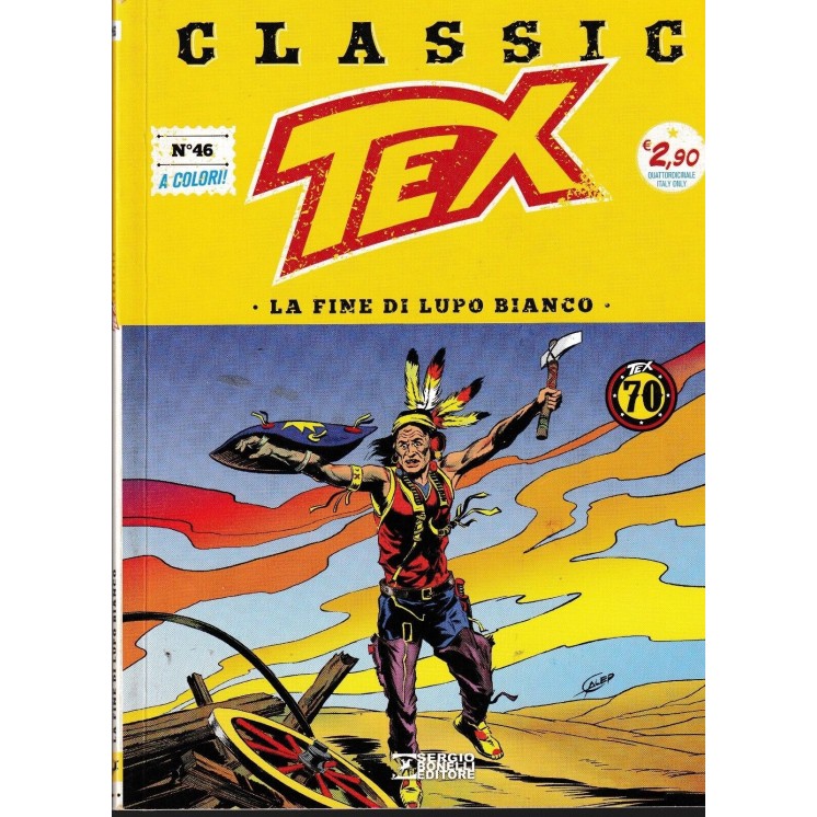 Classic TEX  46 la fine di Lupo Bianco a colori ed. Bonelli