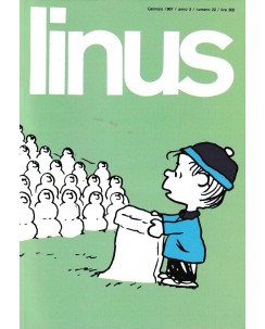 LINUS Anno III n. 22 gen 1967 ANASTATICA ed. Milano Libri FU03