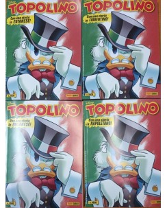 Topolino n. 3608 set completo dialetti 4 albi NUOVO ed. Panini Comics