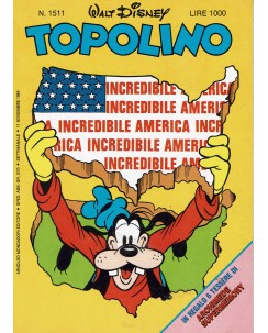 Topolino n.1511 PIEGHEVOLE MATTEL + TESSERE  ed. Walt Disney Mondadori