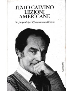 Italo Calvino : lezioni americane CARTONATO ed. Garzanti A48