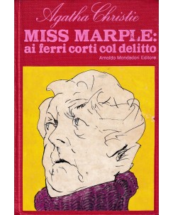 Agatha Christie : miss Marple ferri corti delitto CARTONATO ed. Mondadori A25