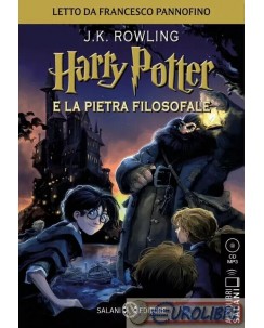 AUDIOLIBRO Harry Potter e la pietra filosofale letto da Pannofino NUOVO B50