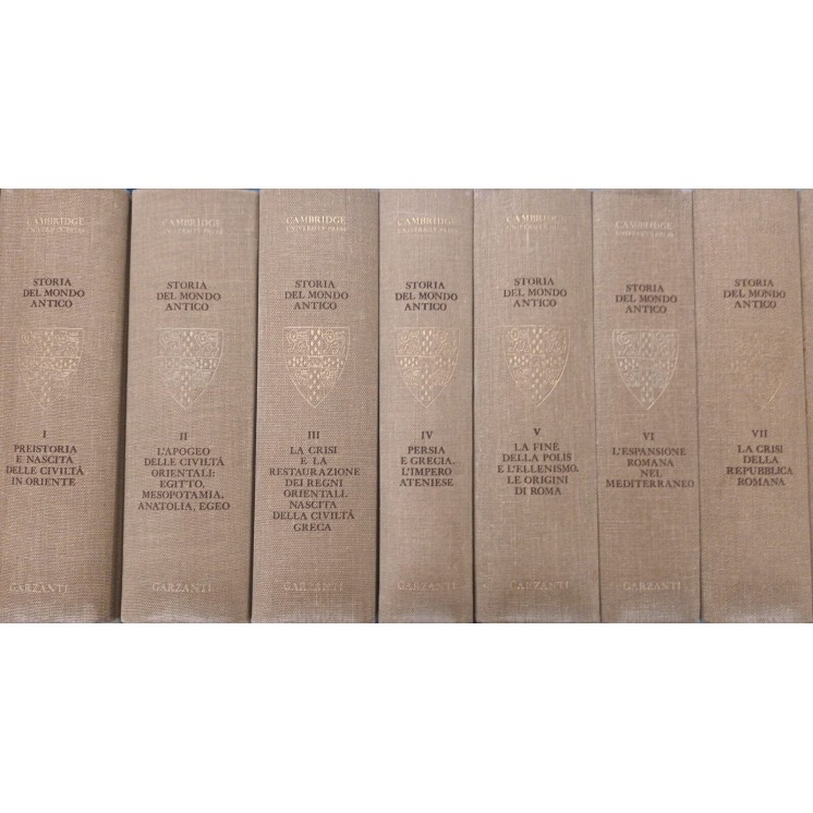 Storia Mondo Antico 1/9 COMPLETA Cabridge University Press Garzanti SS11