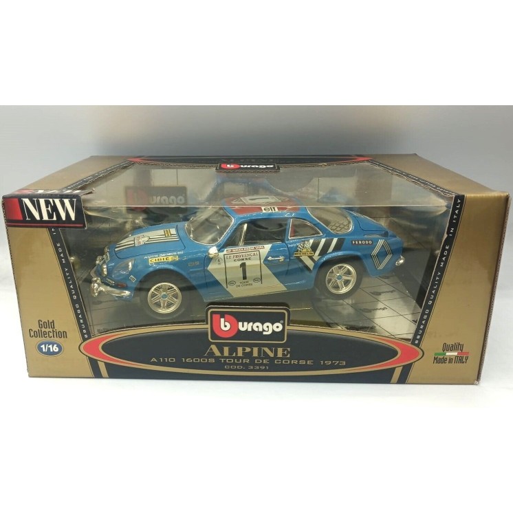 B Burago Bburago 1/16 Alpine A110 1600S tour de corse 1979 BOX Gd09