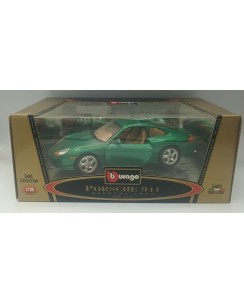 Bburago B Burago 1/18 Porsche 911 Carrera 1997 verde BOX Gd09