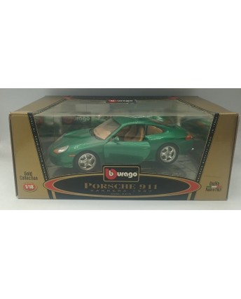 Bburago B Burago 1/18 Porsche 911 Carrera 1997 verde BOX Gd09