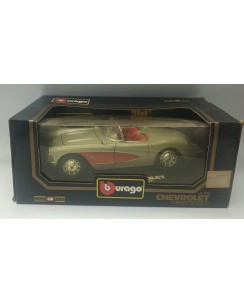 Bburago B Burago Diamonds  1/18  Chevrolet Corvette 1957 grigia BOX Gd09