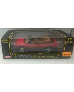 Anson  1/18  Saab 900 turbo cabriolet rossa DIE CAST BOX Gd10