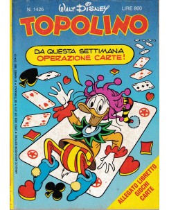 Topolino n.1426 27 mar 1983 di Walt Disney ed. Mondadori