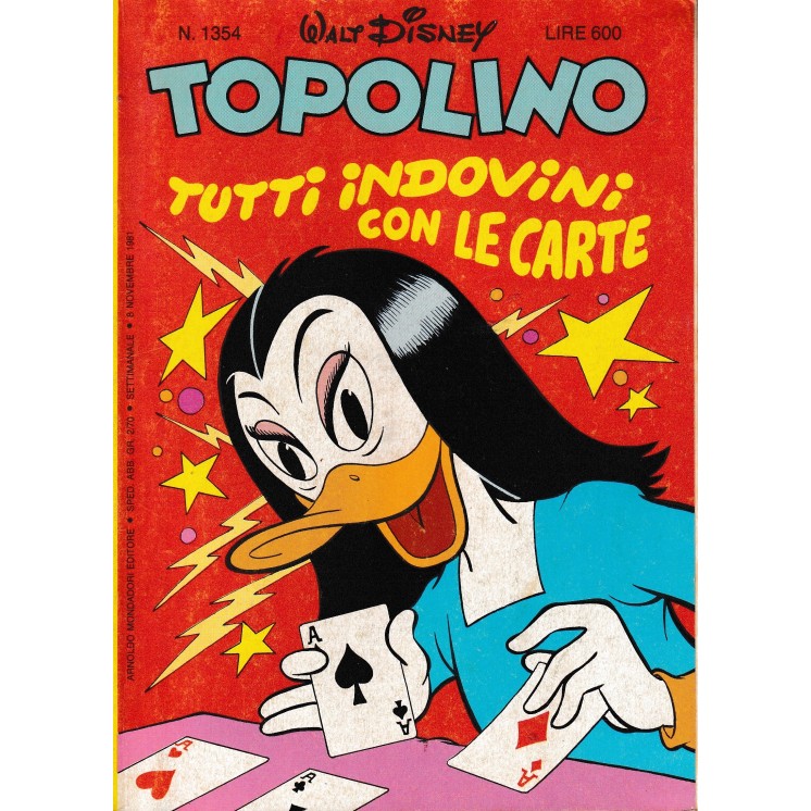 Topolino n.1354 8 nov 1981 di Walt Disney ed. Mondadori