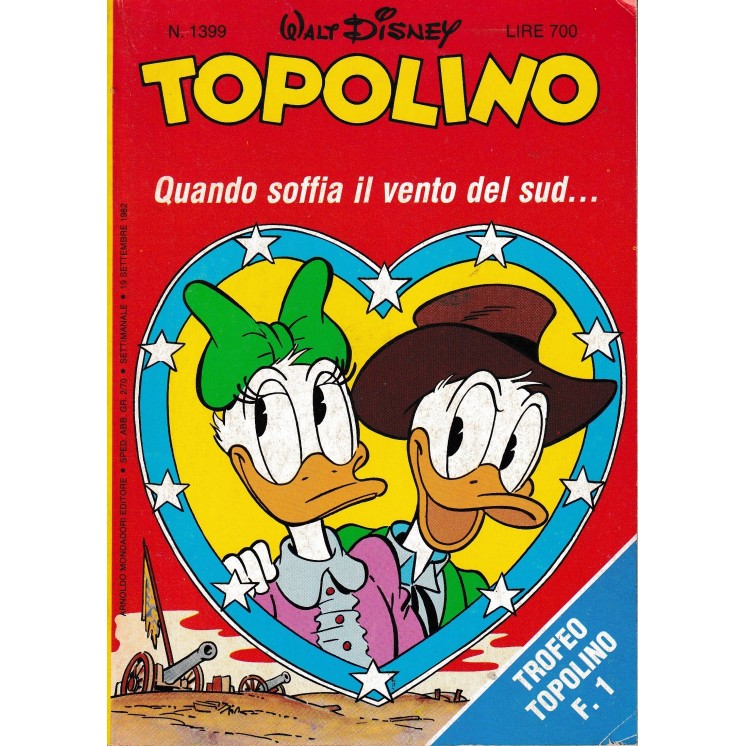 Topolino n.1399 19 set 1982 di Walt Disney ed. Mondadori