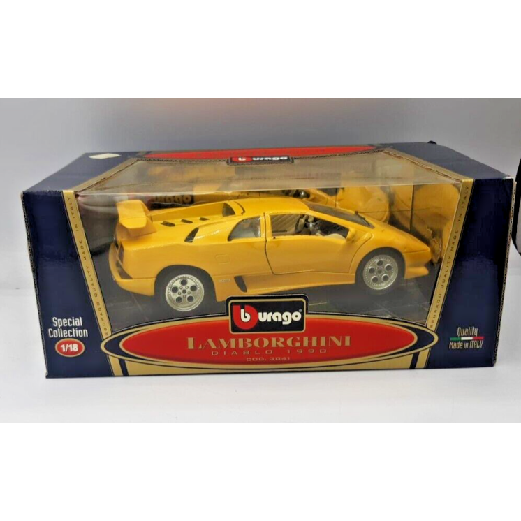 Bburago B Burago 1/18 Special collection Lamborghini Diablo 1990 gialla BOX Gd27