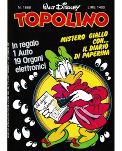 Topolino n.1668 15 nov 1987 di Walt Disney ed. Mondadori