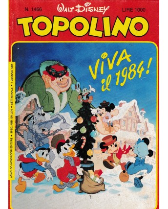 Topolino n.1466 1 gn 1984 Topotombola di Walt Disney ed. Mondadori