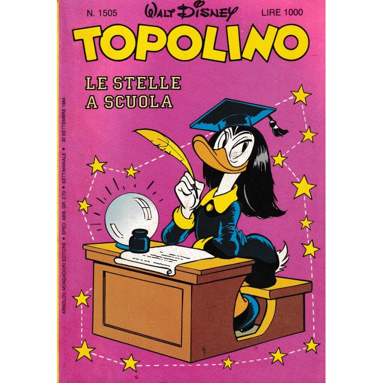 Topolino n.1505 30 set 1984 di Walt Disney ed. Mondadori