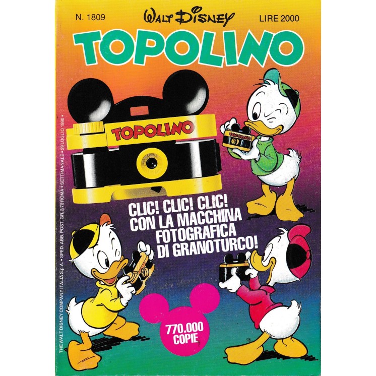 Topolino n.1809 ed. Mondadori