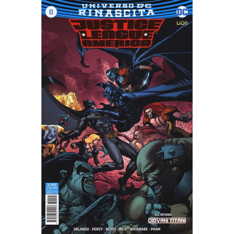 JUSTICE LEAGUE AMERICA n.44 Universo Rianscita  6 di Hitch ed. Lion