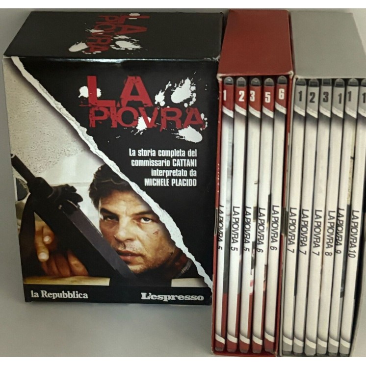 DVD La piovra serie COMPL. 1/10 ITA nuovo ed. L'Espresso B52