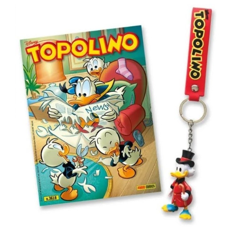 Topolino 3618 allegato PORTACHIAVI Paperone NUOVO  ed. Panini Disney FU56