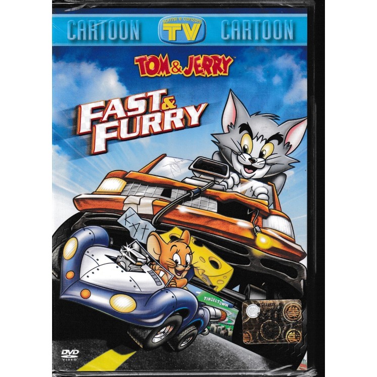 DVD Tom and Jerry fast and furry ITA nuovo EDITORIALE ed. Tv Sorrisi Canzoni B58