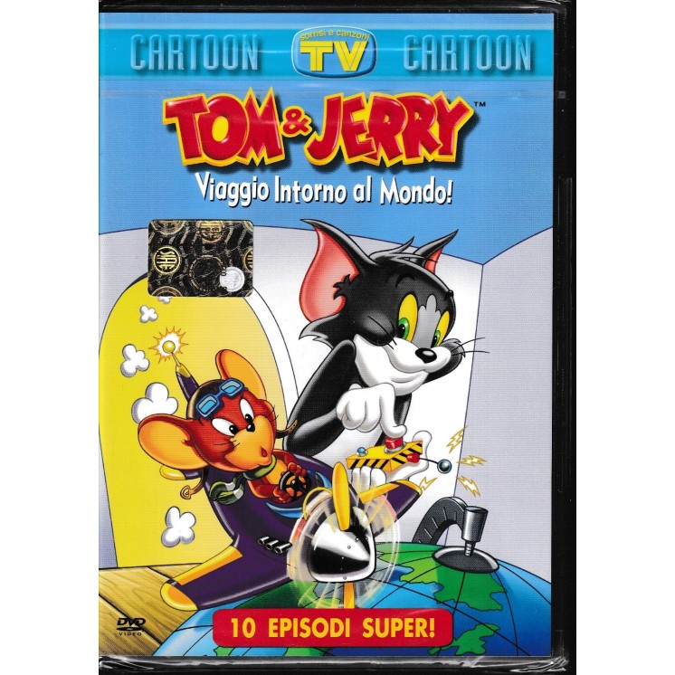 DVD Tom and Jerry viaggio mondo ITA nuovo EDITORIALE ed. Tv Sorrisi Canzoni B58