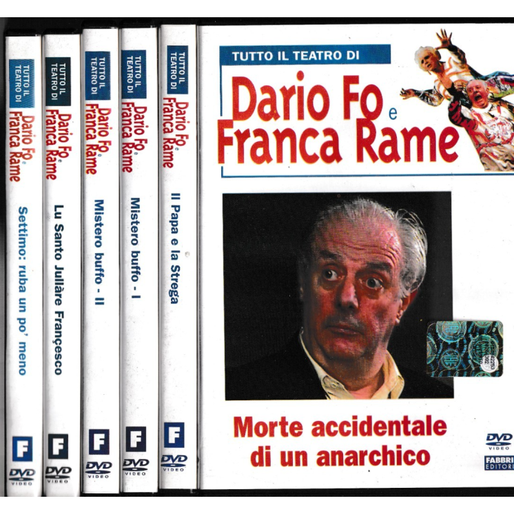 DVD Tutto teatro di Dario Fo e Franca Rame 6 dvd ITA usato ed. Fabbri B49