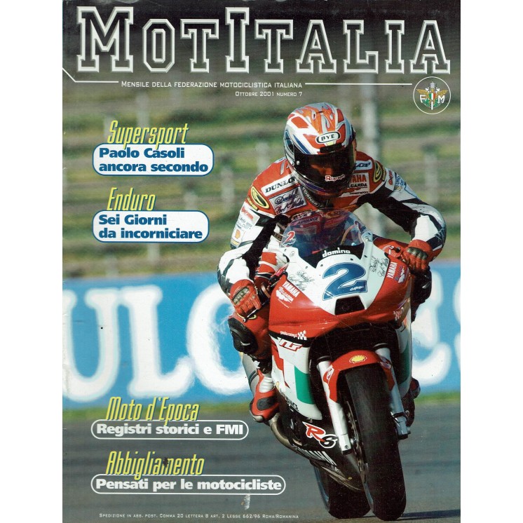 Motitalia  7 ott. 2001 Paolo Casoli ancora secondo ed. Conti R11