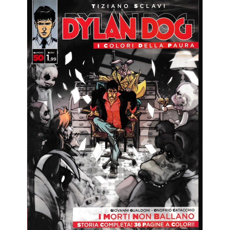 Dylan Dog i colori della paura 50 morti non ballano di Sclavi ed. Bonelli