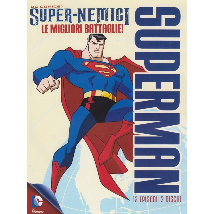 DVD Superman super-nemici 13 episodi ITA nuovo EDITORIALE ed. Warner Bros B61