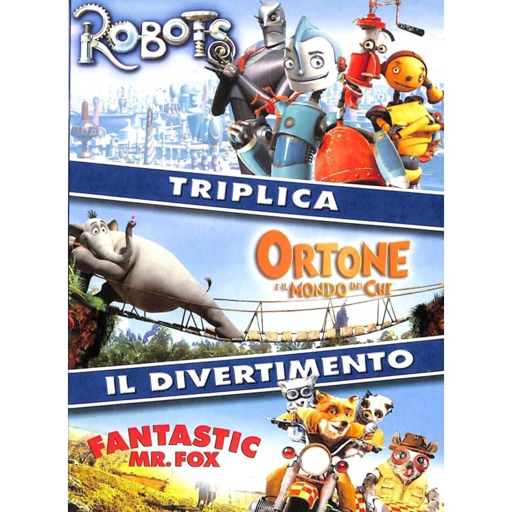 DVD Robots-Ortone-Fantastic Mr. Fox ITA nuovo EDIT. ed. 20th Century Fox B61