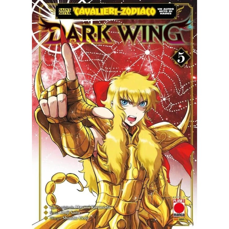 I Cavalieri dello Zodiaco Dark Wing 5 di K. Saito NUOVO ed. Panini Comics