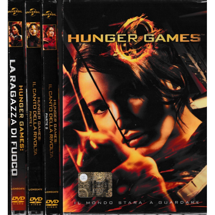 DVD Hunger Games serie COMPLETA 1/4 ITA nuovo EDIT. ed. Universal B65
