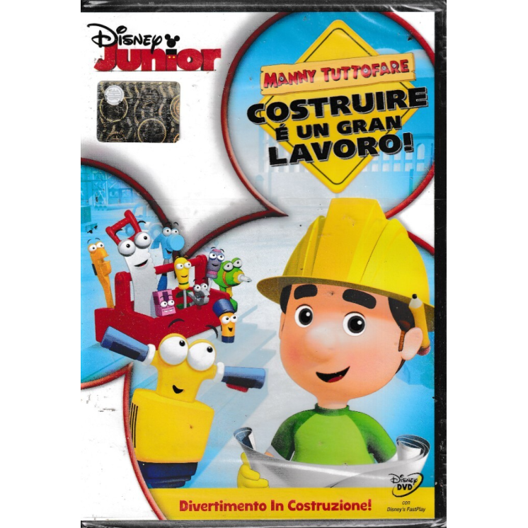 DVD Manny tuttofare costruire gran lavoro ITA nuovo EDITORIALE ed. Disney B69