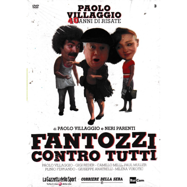 DVD Villaggio 40 anni :  Fantozzi contro ITA nuovo EDIT ed. Gazzetta Sport B69