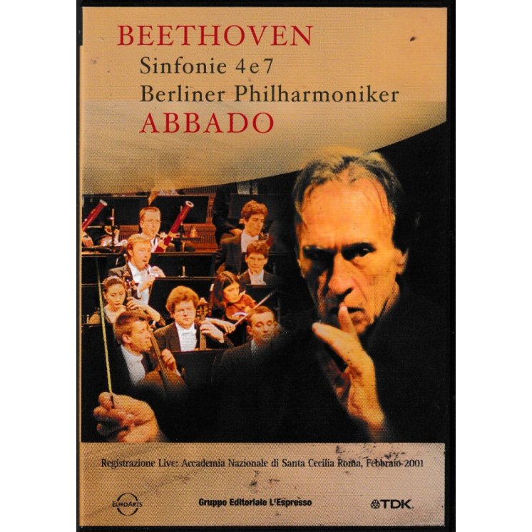 DVD Beethoven sinfonie 4-7 Abbado ITA usato EDIT. ed. Espresso B69