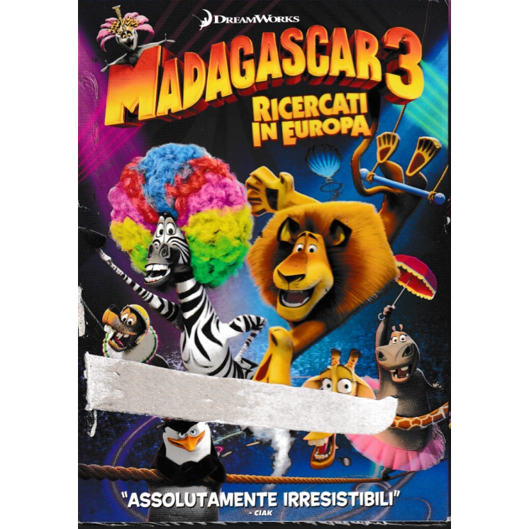 DVD Madagascar 3 ITA nuovo EDITORIALE ed. Dreamworks B70