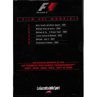 DVD Formula 1 film mondiale 1/6 ITA nuovo EDITORIALE ed. Gazzetta Sport B70