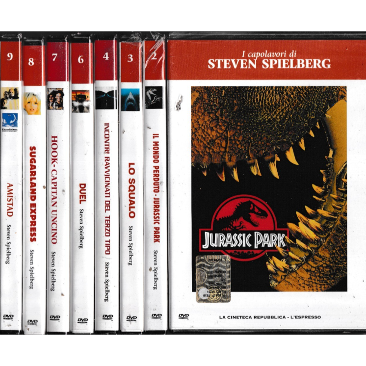 DVD Capolavori Spielberg seq. COMPL. 1 /9 ITA usato EDIT. ed. Espresso B22