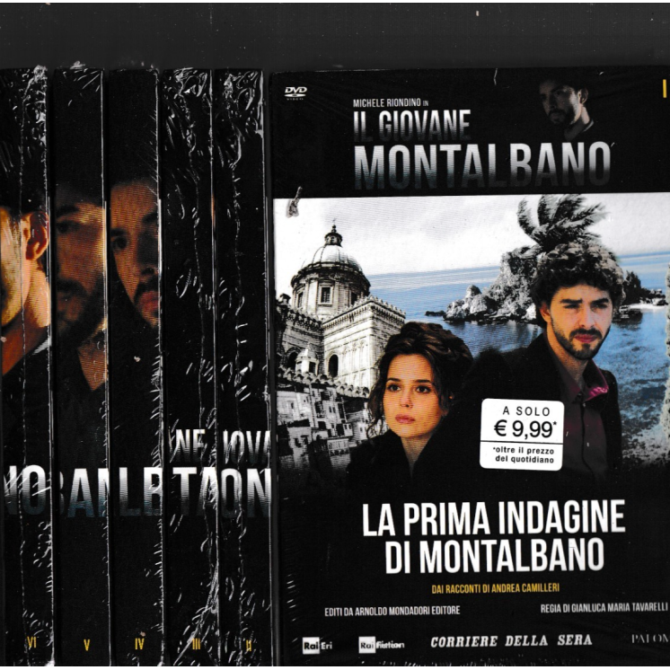 DVD Il giovane Montalbano 6 dvd ITA nuovo EDITORIALE ed. Corriere Sera B56