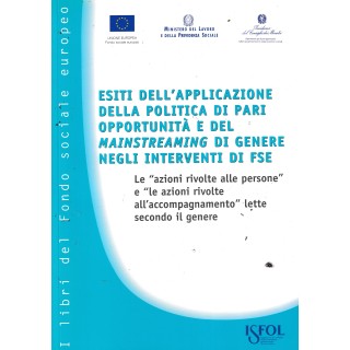 Libri fondo sociale : esiti applicazione politica BROS. ed. Isfol A13