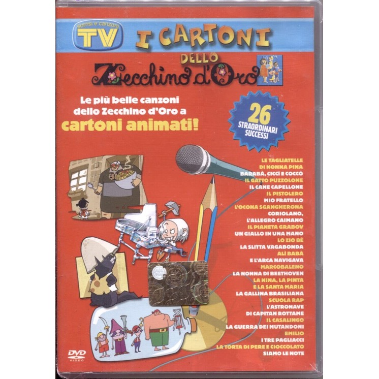 DVD Cartoni dello Zecchino d'oro ITA nuovo EDITORIALE ed. Tv Sorrisi Canzoni B66