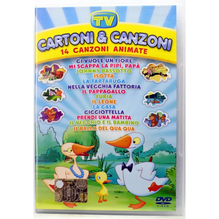 DVD Cartoni canzoni 14 canzoni ITA usato EDIT. ed. Tv Sorrisi Canzoni B66
